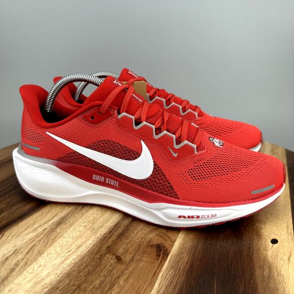 Nike Pegasus 41 Ohio State Buckeyes Men's Size 8 Running Shoes FZ5135-600 NEW